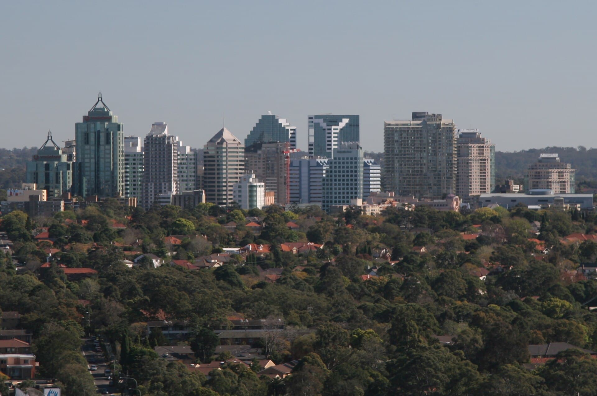 Chatswood skyline and commercial district for local HelloTech apartment Wi-Fi and business IT support