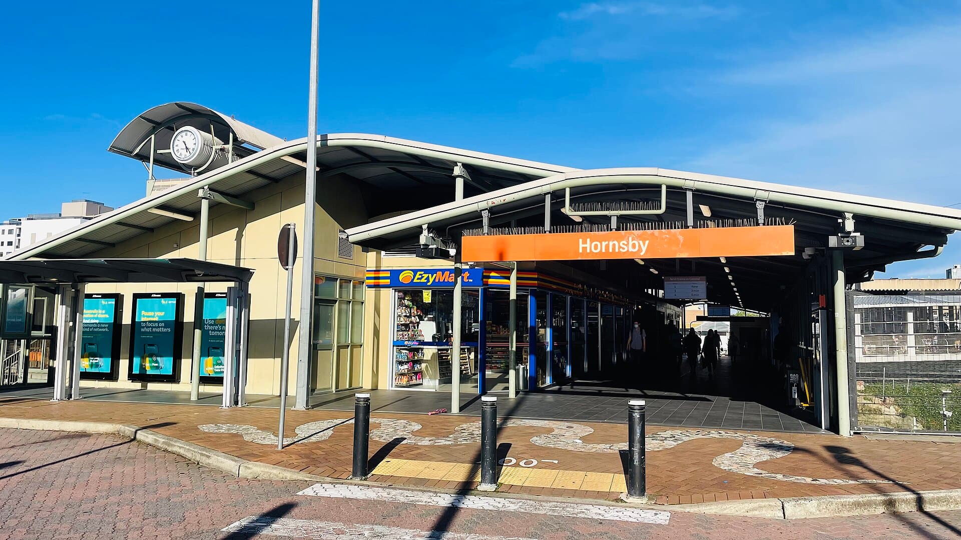 Hornsby railway station interchange, a local landmark for HelloTech computer repairs and Wi-Fi support in Hornsby