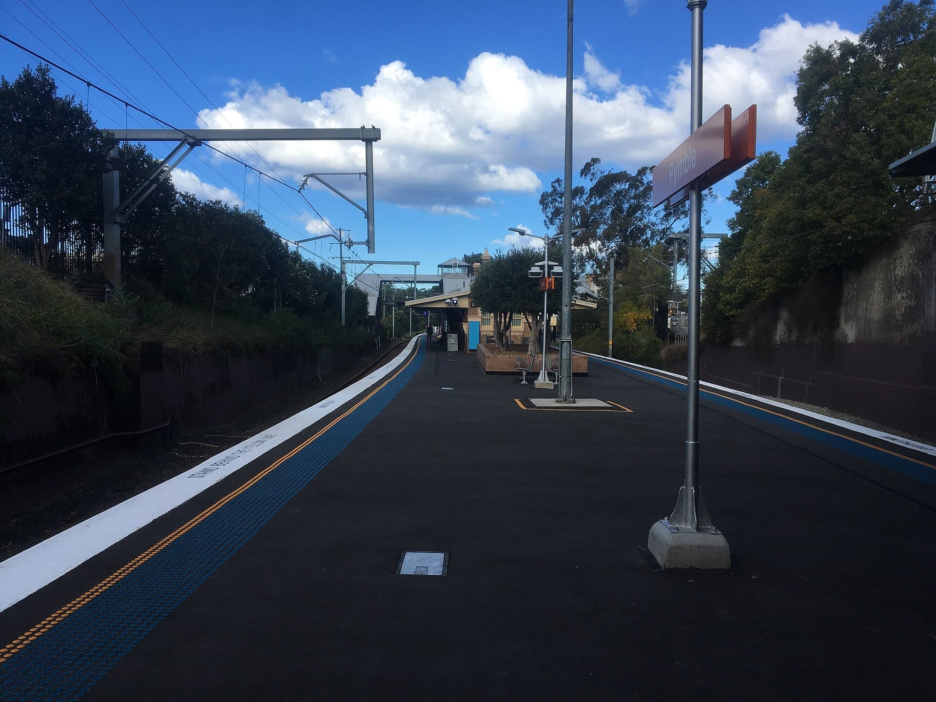 Pymble railway station near large family homes needing HelloTech whole-home Wi-Fi and study setup support