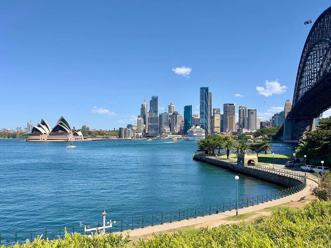 Sydney CBD skyline and harbour from the Lower North Shore, representing HelloTech coverage for Rosebery