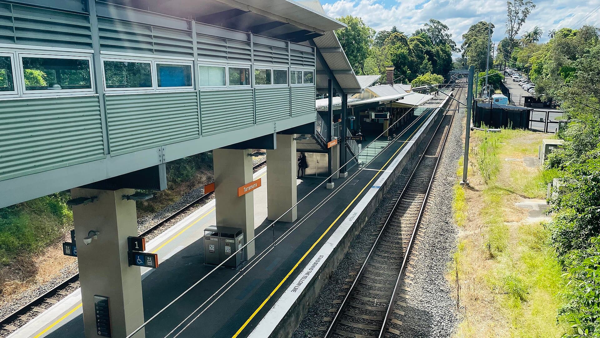 Turramurra railway station near leafy bush-block homes needing local HelloTech Wi-Fi and computer help