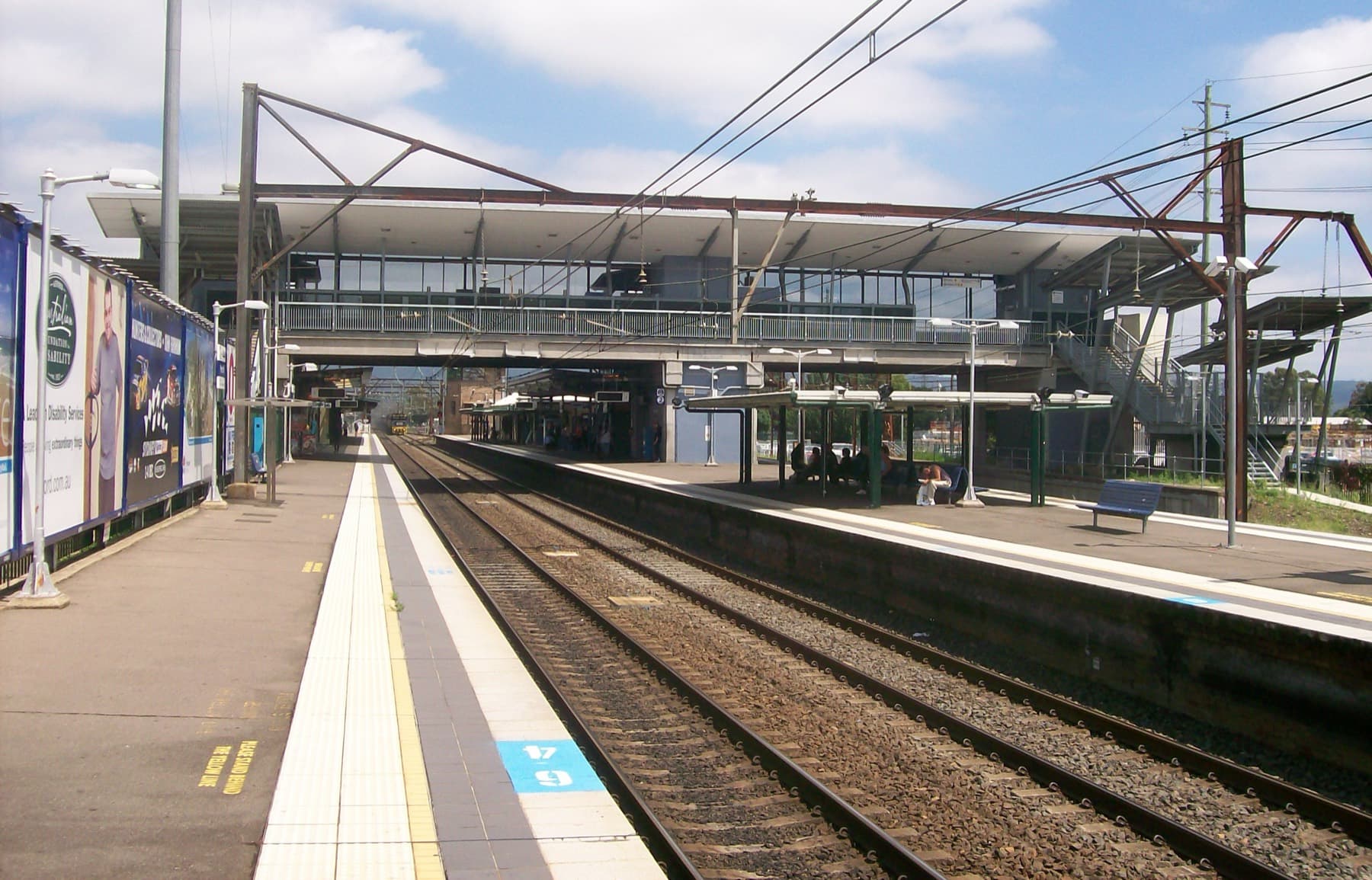 Penrith station platforms and concourse in Western Sydney, representing HelloTech coverage for Leonay